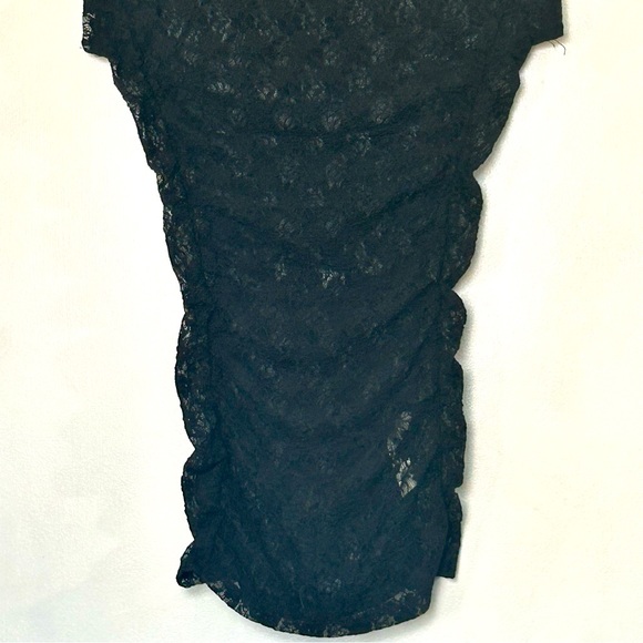 Sold out Free People NWOT Keep It Simple Lace Baby Tee in Black- Size XS - Picture 7 of 8